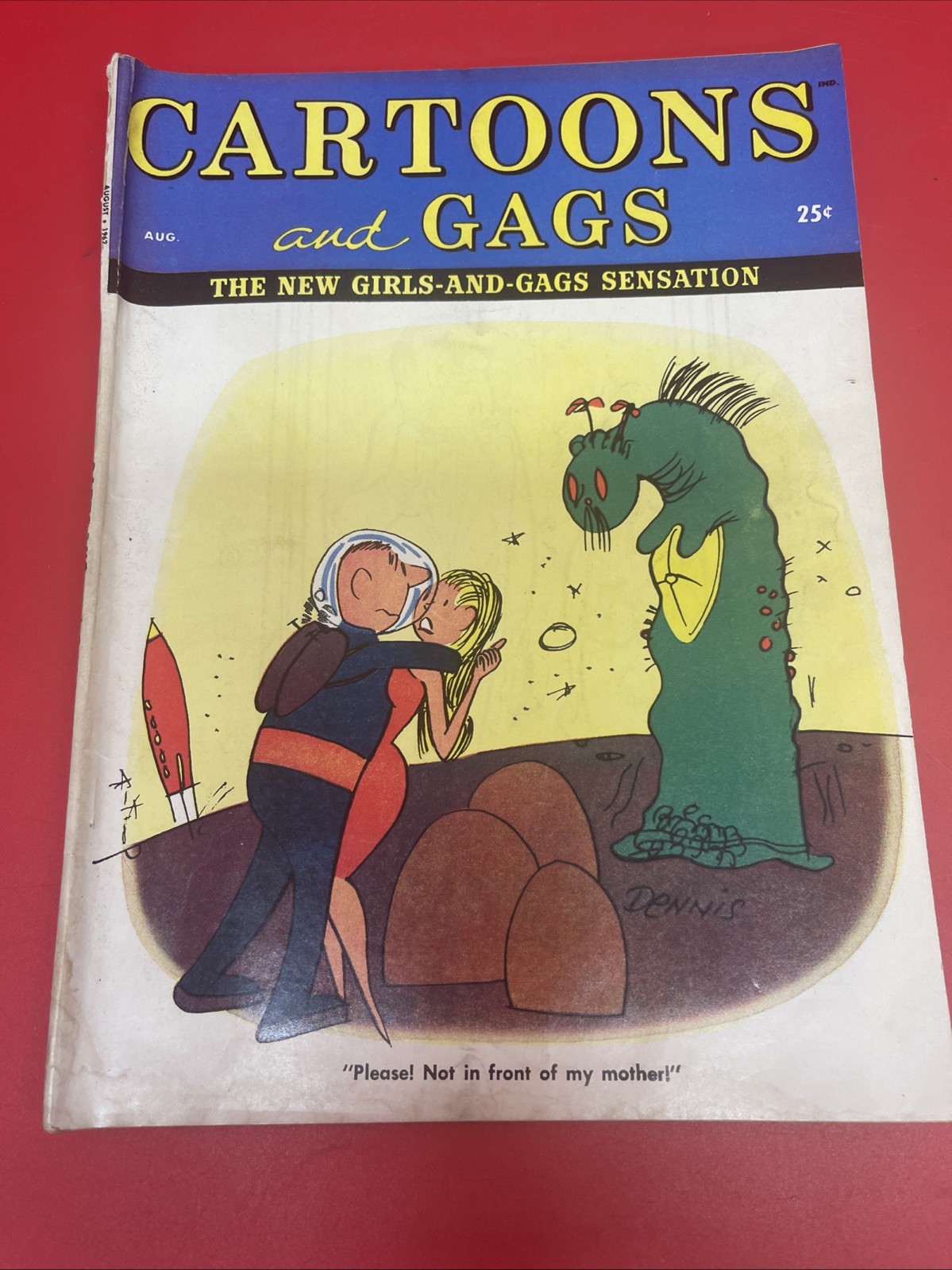 Vintage Cartoons and Gags Magazine Lot of 5 1962 Humor Pin-Up Cartoon Digest :33