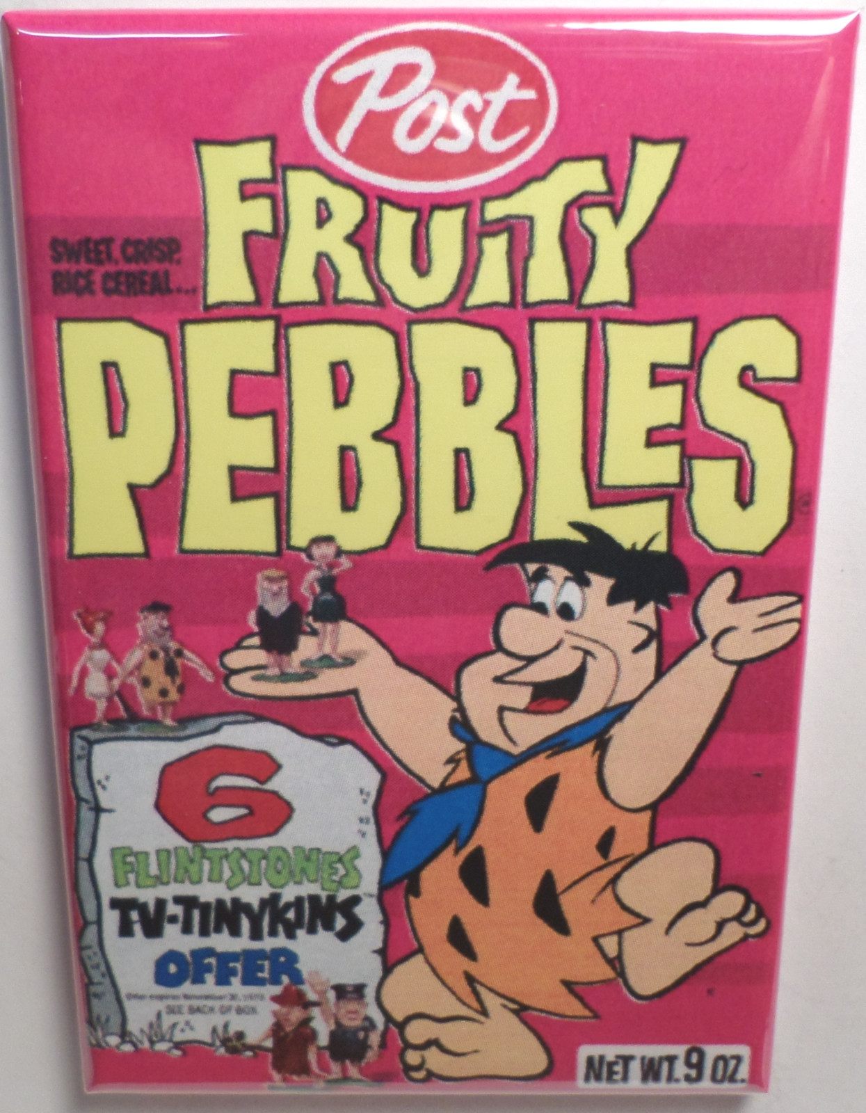 Fruity Pebbles Vintage Cereal Box 2″x3″ Fridge or Locker MAGNET