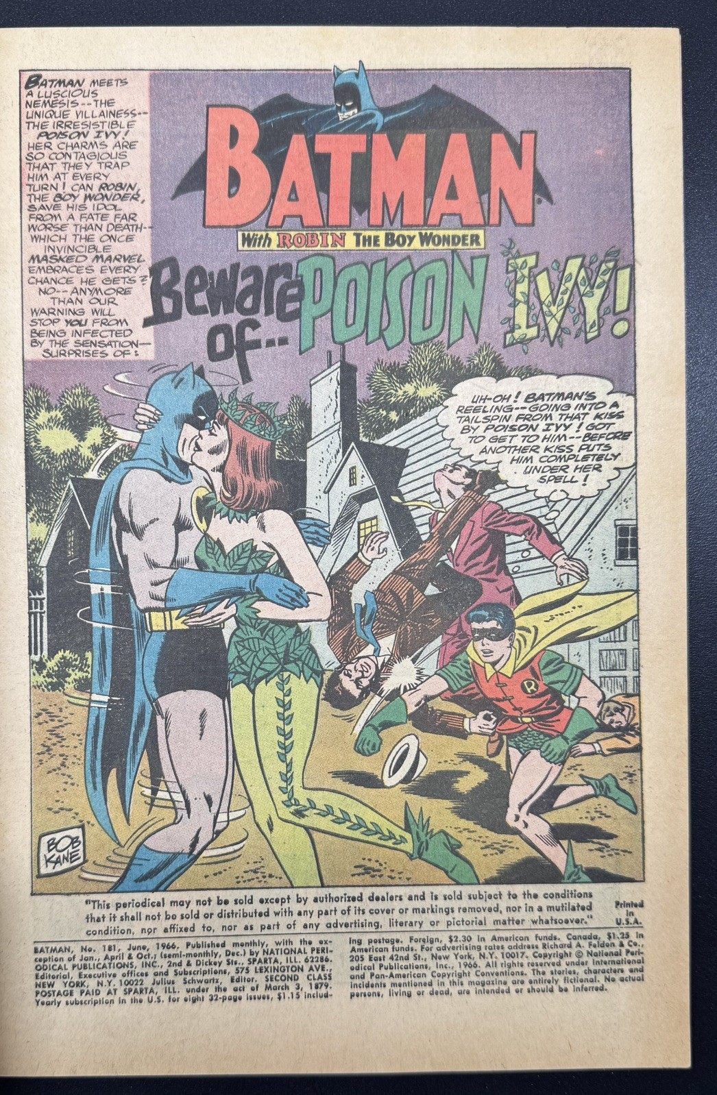 Batman #181 (1966) – KEY, First Appearance of Poison Ivy – Beautiful condition!