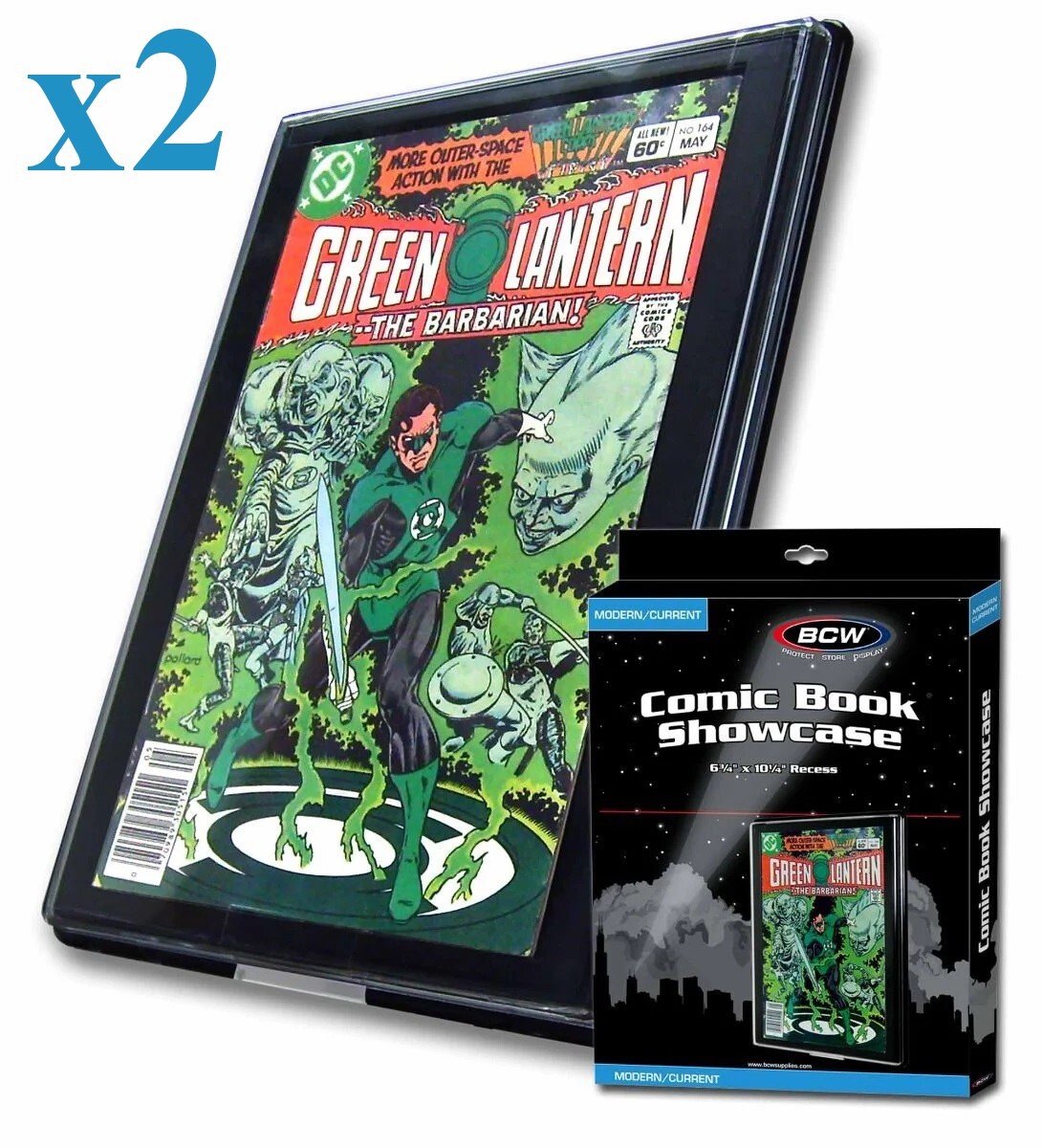 2 BCW Wall Display Frame For Current Modern Comic Book Wall Showcase 6.75×10.25
