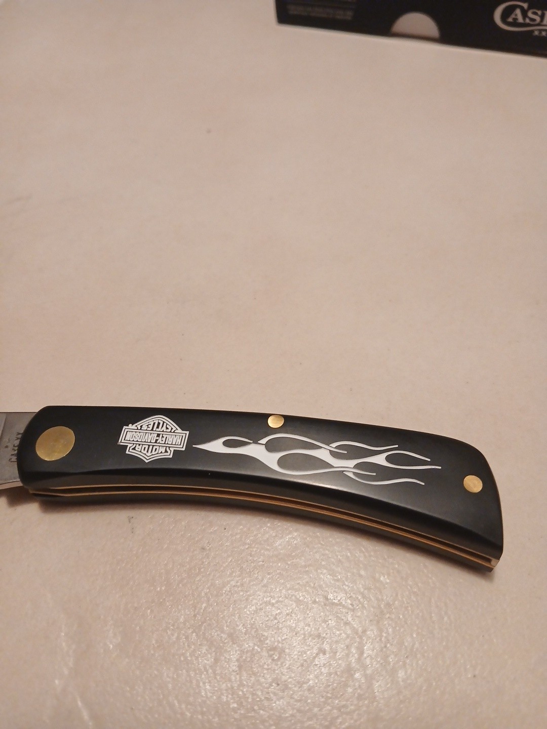HARLEY DAVIDSON BLACK SYNTHETIC SMOOTH SOD BUSTER JR SS Case Xx