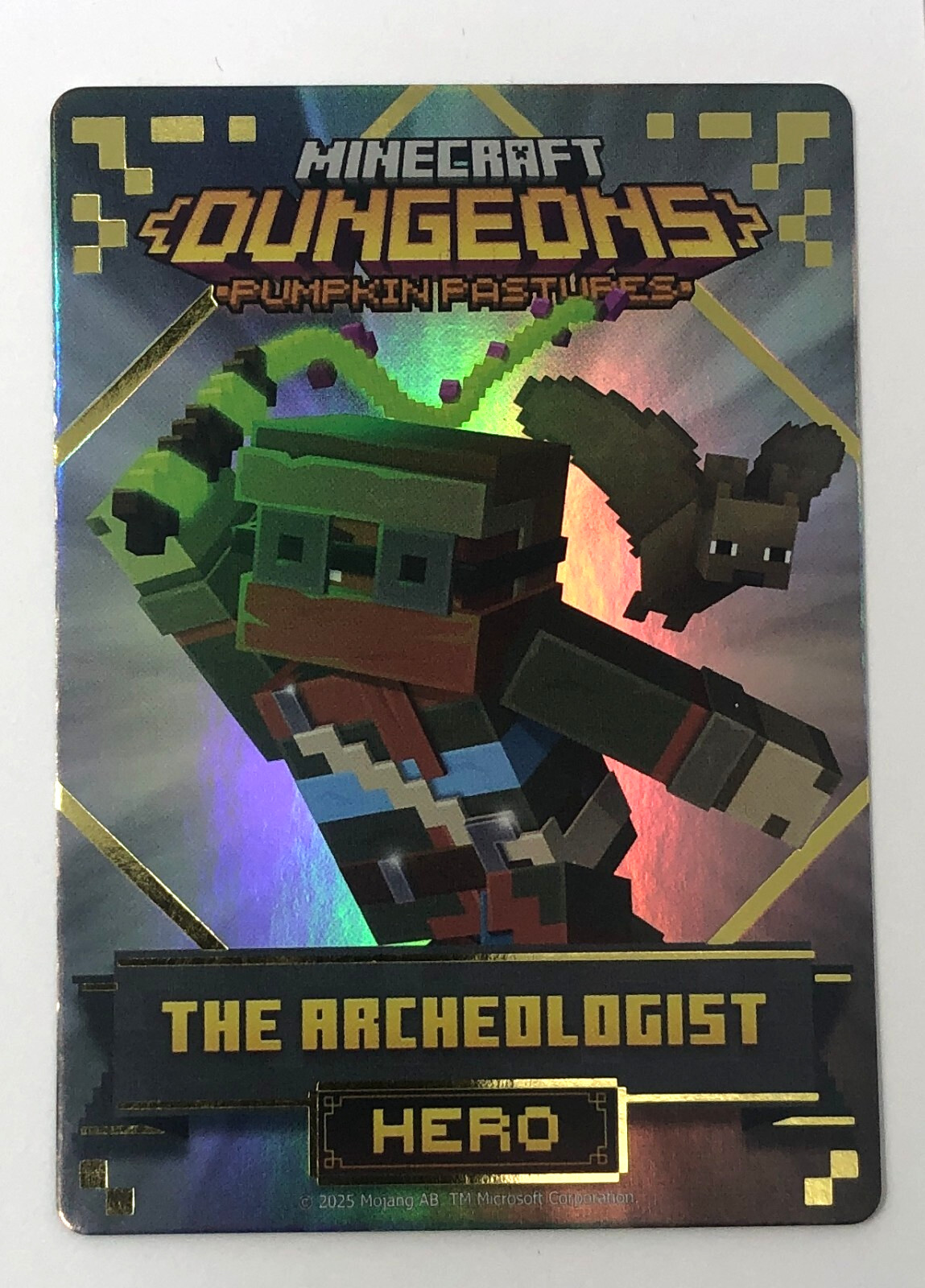 Minecraft Dungeons Arcade Series 5 (#142 Hero: The Archeologist) FOIL Card