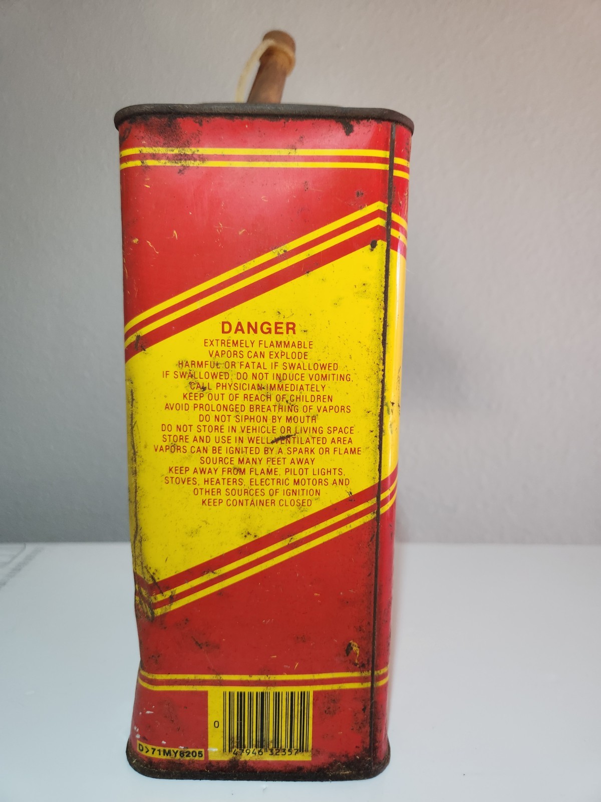 Stancan Gasoline Can Standard Container Co Car USA Movie Prop Empty Vintage