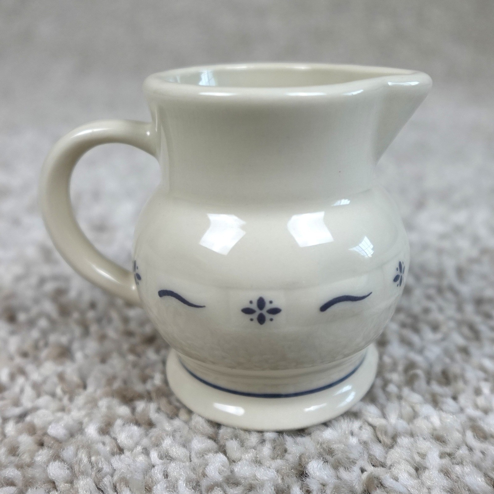 Longaberger 2000 Collectors Club Miniature Milk Pitcher 36242 Vitrified China