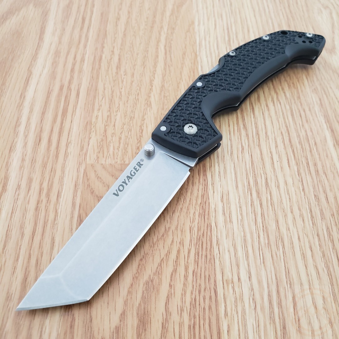 Cold Steel Large Voyager Folding Knife 4″ AUS-10A Steel Blade Griv-Ex Handle