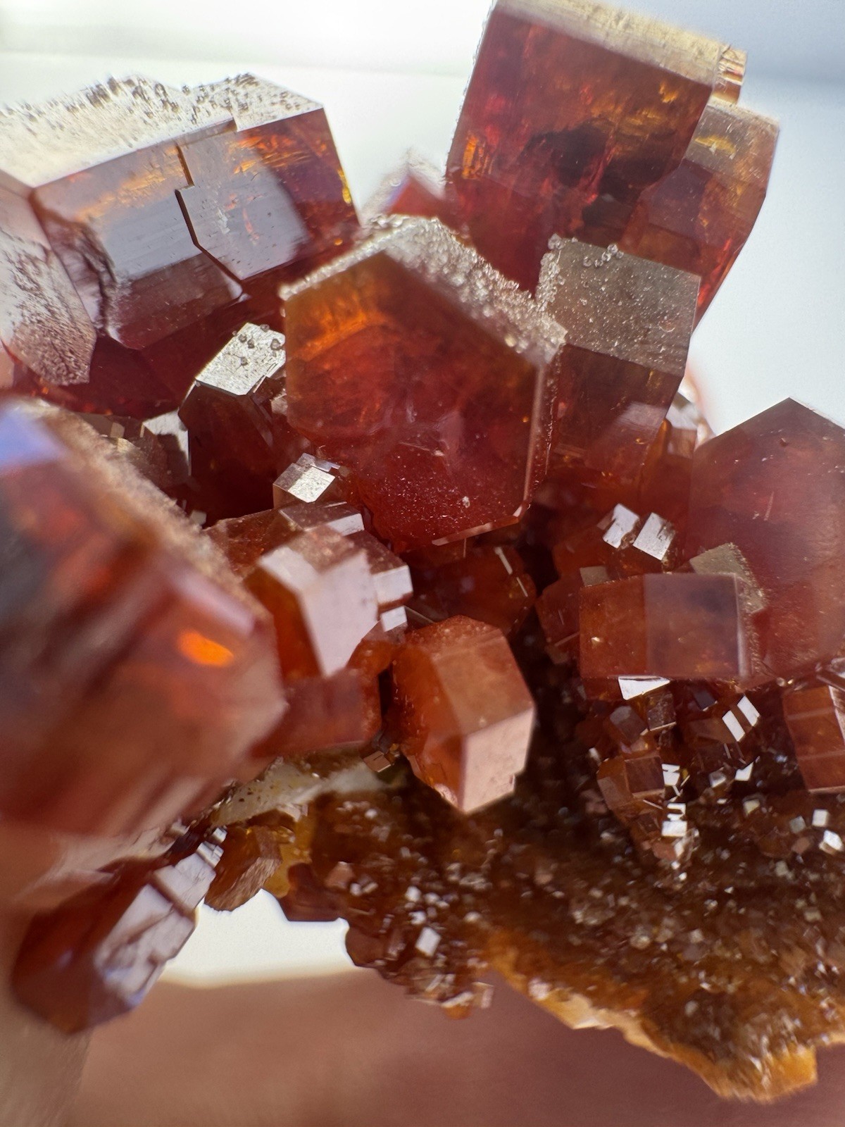 Vanadinite Crystal Cluster, 2.6cm, Mibladen Morcco, Bright Red Crystal Cluster