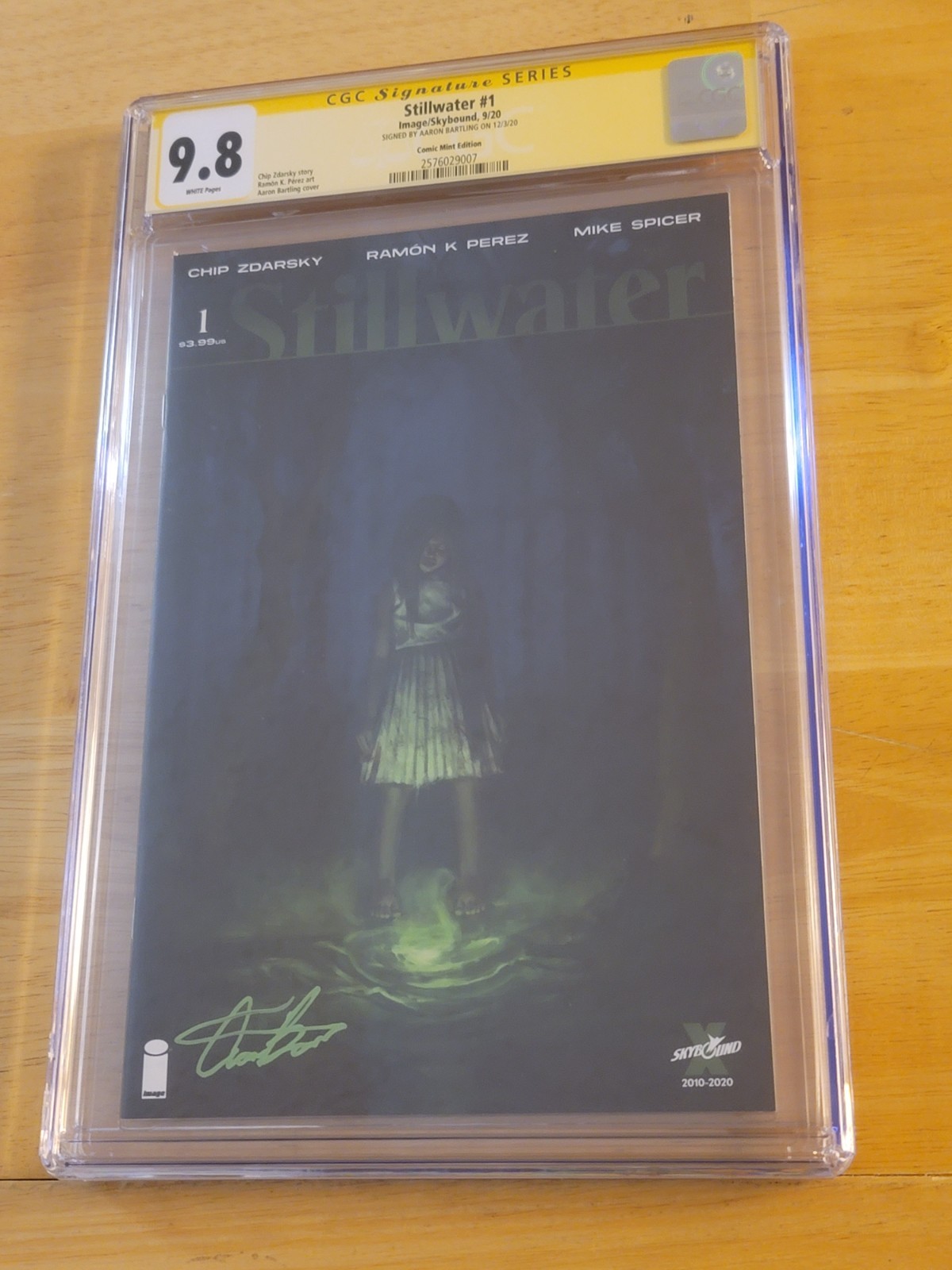 Stillwater #1 CGC SS 9.8 Signed by Aaron Bartling Comic Mint Edition