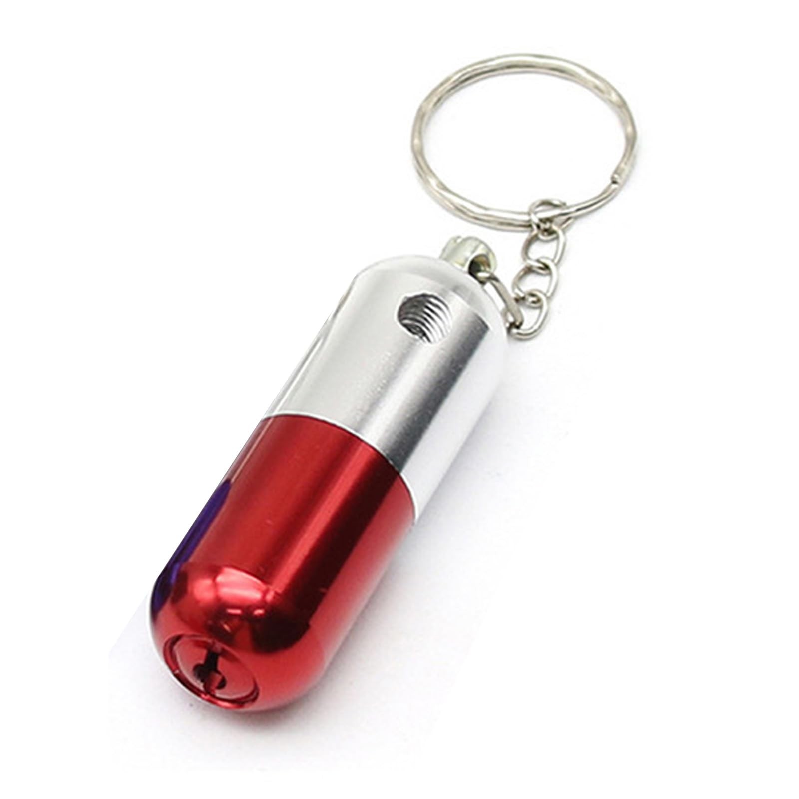 Pill Key Chain Pipe for Outdoor Travel, Durable Metal Pipe Set, Portable Fold…