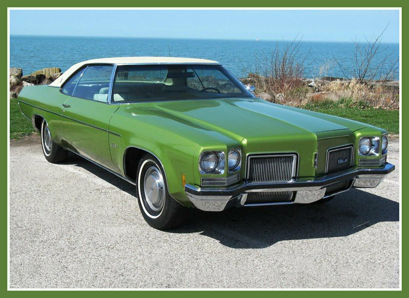 1972 Oldsmobile Delta 88 Coupe, Refrigerator Magnet, 42 MIL Thick