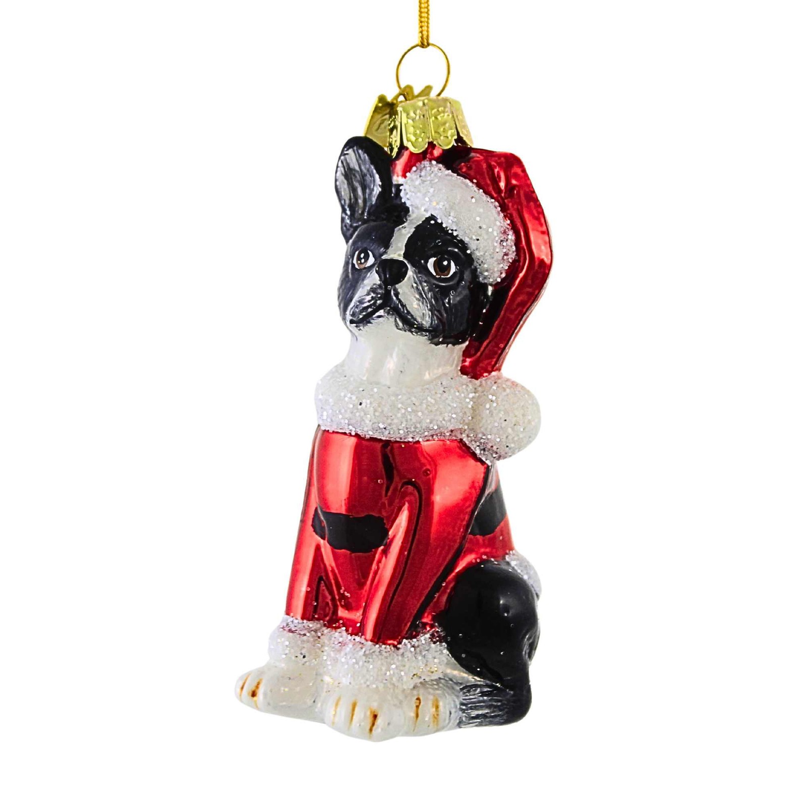 Noble Gems In Santa Suit Tree Ornament Christmas Best Friend Dog Puppy