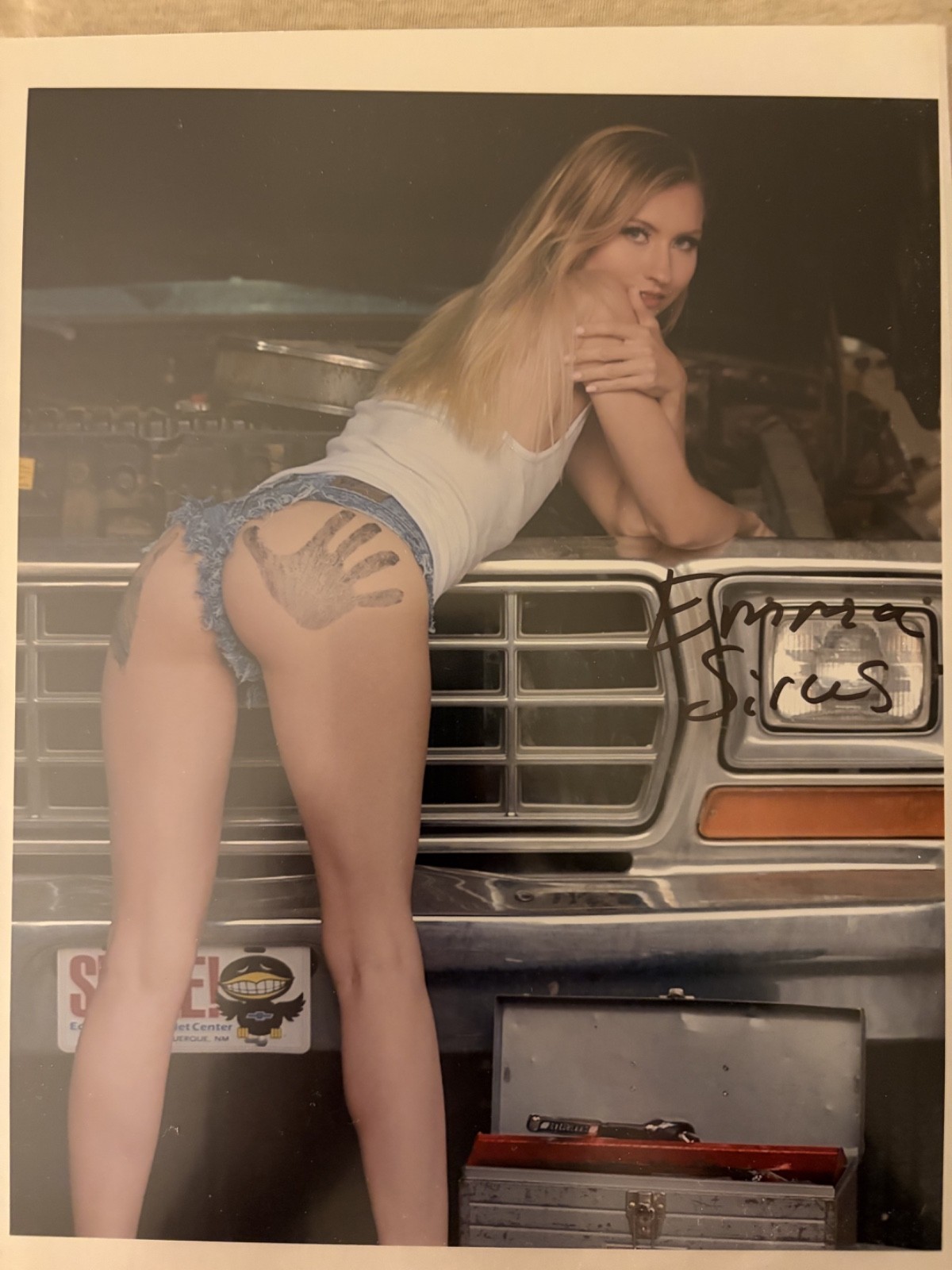 Emma Sirus Super Sexy Hot Signed 8×10 Photo Adult Model COA Proof 6