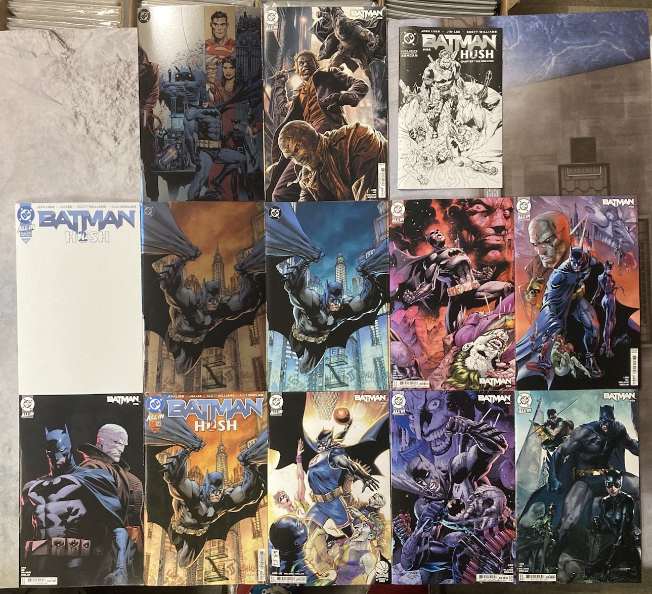 BATMAN #158 SET x13 1:25 BERMEJO SHOWCASE FOIL VARIANT ASHCAN LEE HUSH COMIC BA