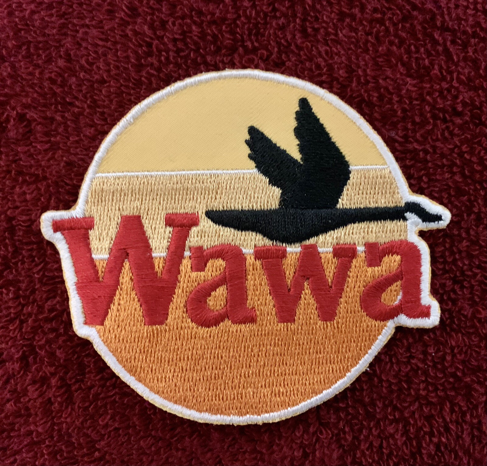 WAWA Classic 80’s Era Logo SEW-ON EMBROIDERED PATCH 3×3.5 Inches HIGH QUALITY 🤘