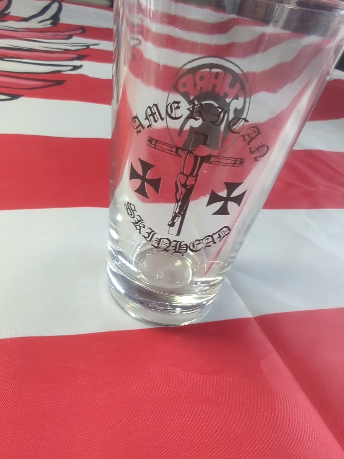 American SHARP Pint Glass Skinhead SHARP Sharpskin Oi