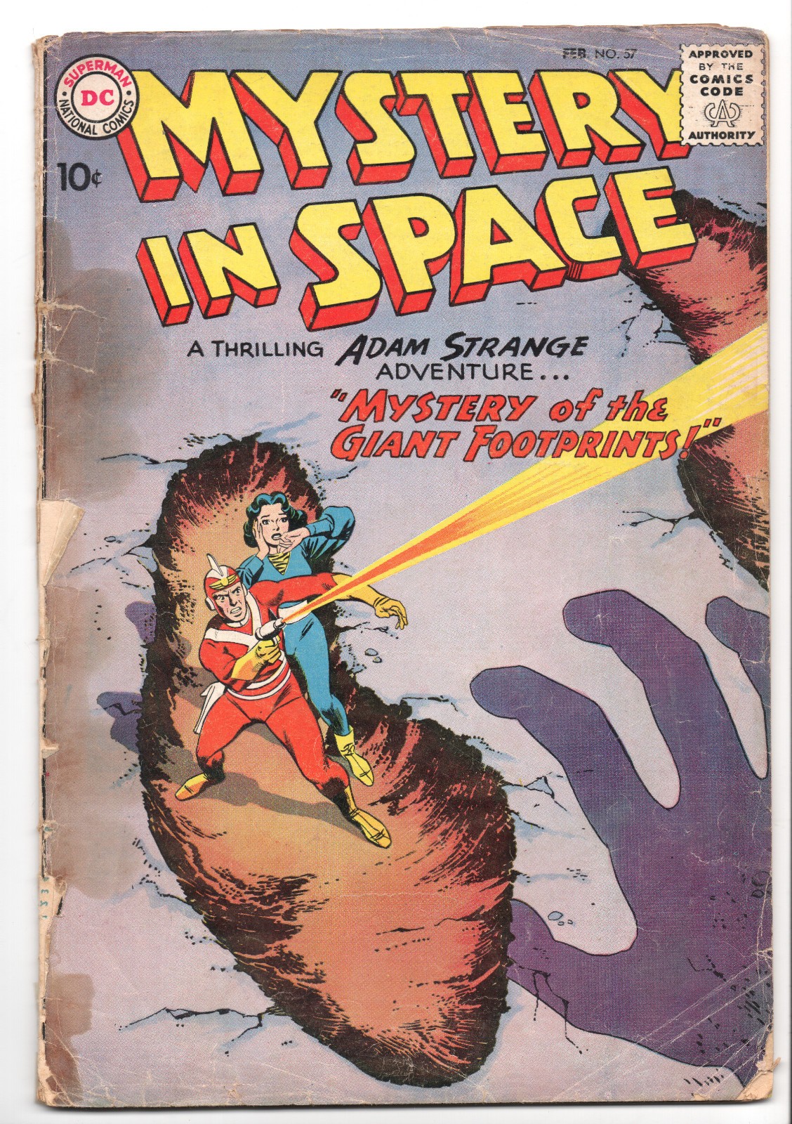 Mystery in Space #57 (1960 DC Comics) Adam Strange Low Grade See Listing Details