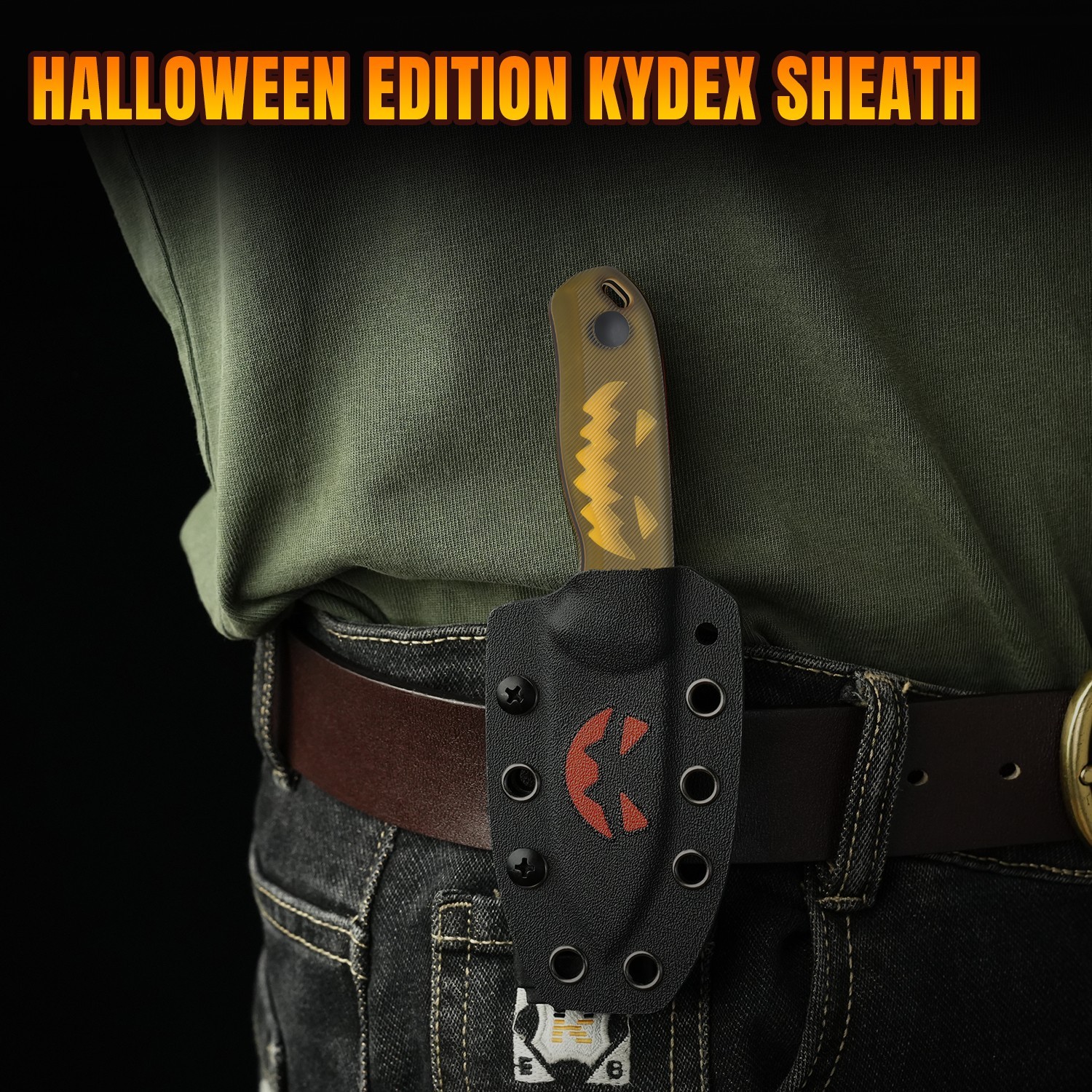 Kizer Halloween Drop Bear Fix Fixed Knife 14C28N Blade PEI Handle With Sheath