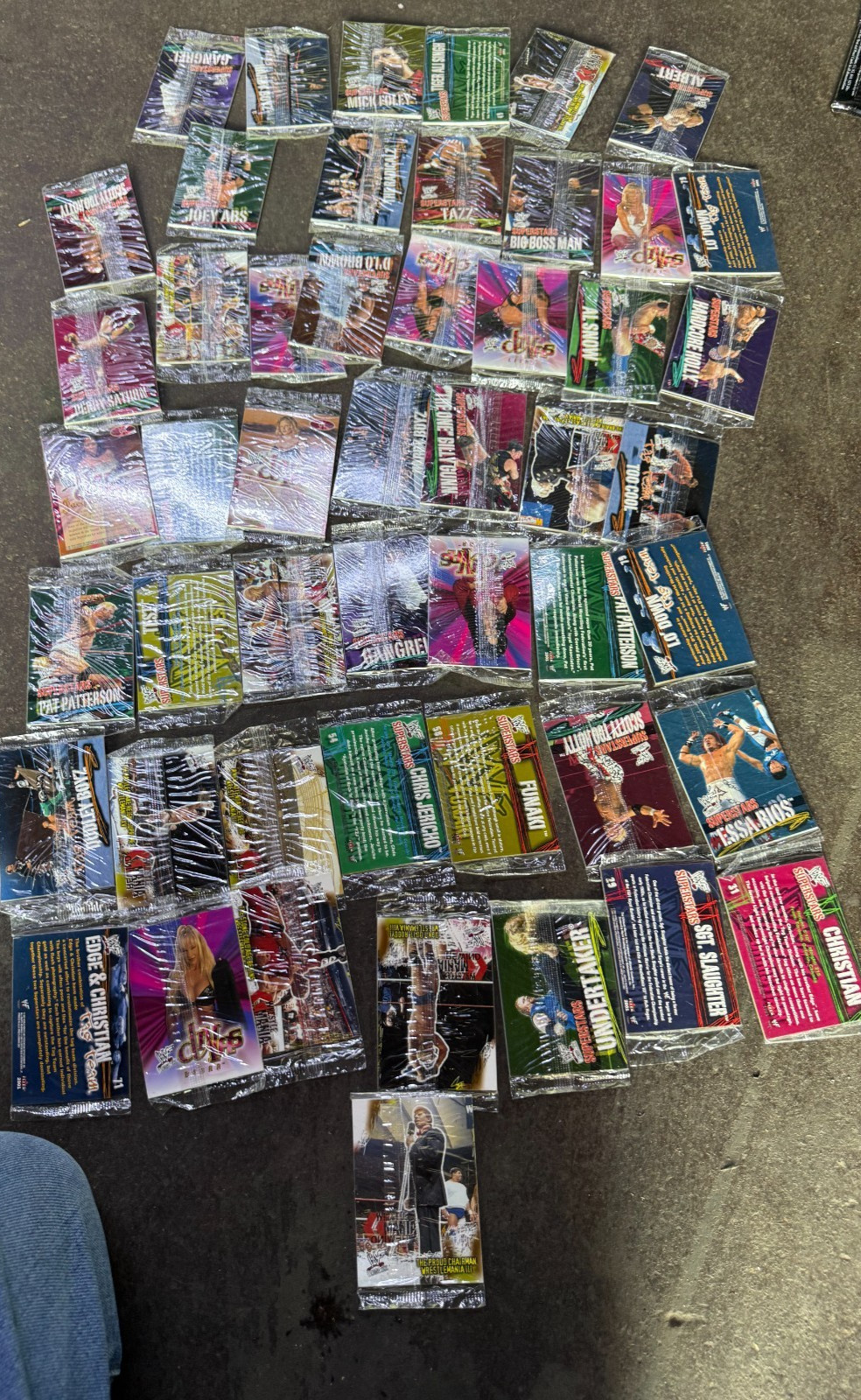 50 Fleer 2001 WWF Wrestle Mania Superstars Tag Team Promo Cards Sealed Packs