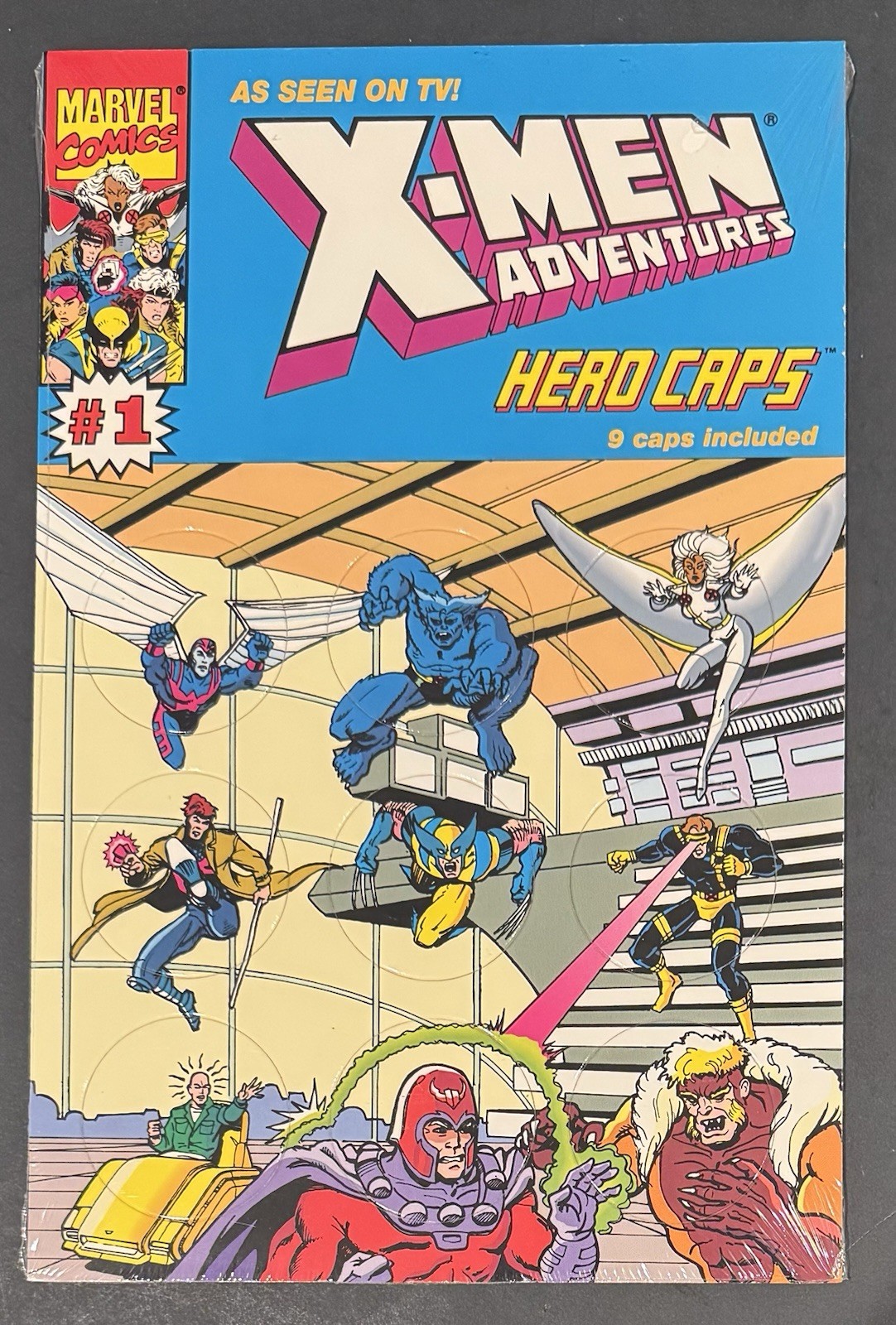 X-Men Adventures Hero Caps #1 1993 Marvel Sealed Unopened