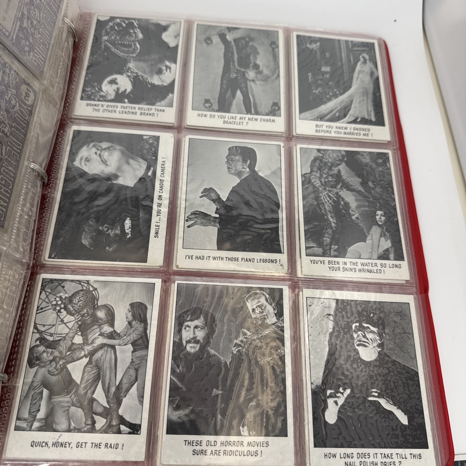Vintage 1973 Topps Creature Features You’ll Die Laughing 128 Card Set Monster