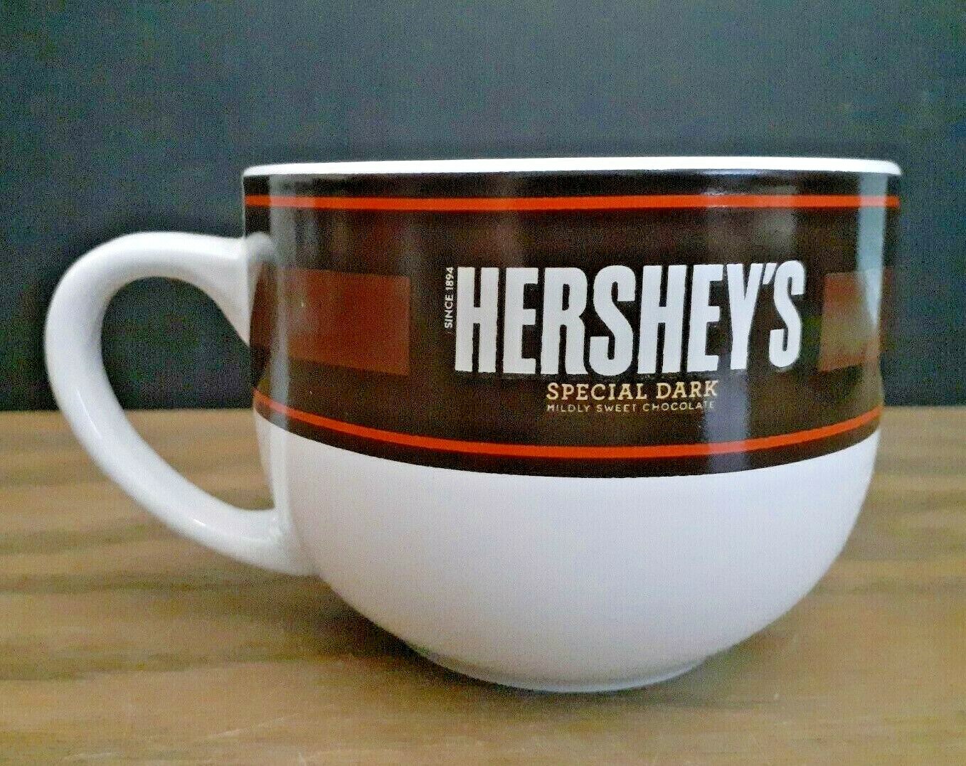 Hersheys Ceramic Coffee Tea Mug Special Dark Large 12 oz Mildly Sweet Chocolate