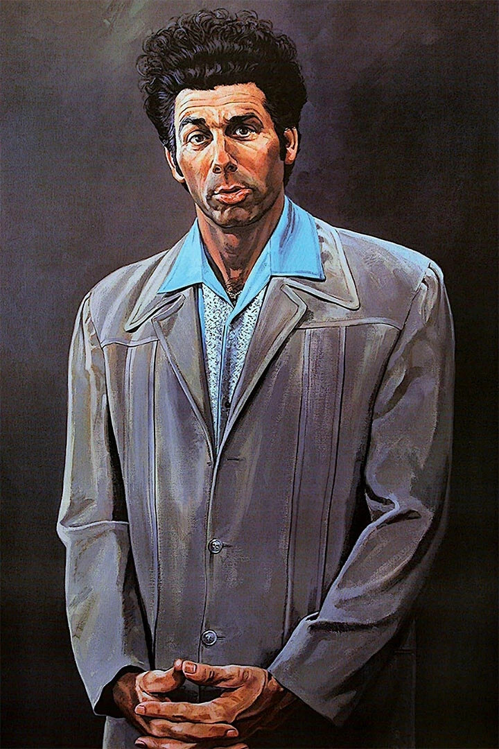 F288 Seinfeld Kramer Character Painting Reprint Photo, Decal, Poster, Metal Sign