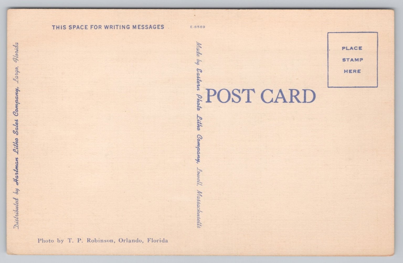 FLAME VIEW IN FLORIDA FL Linen Postcard – Eastern Photo Litho