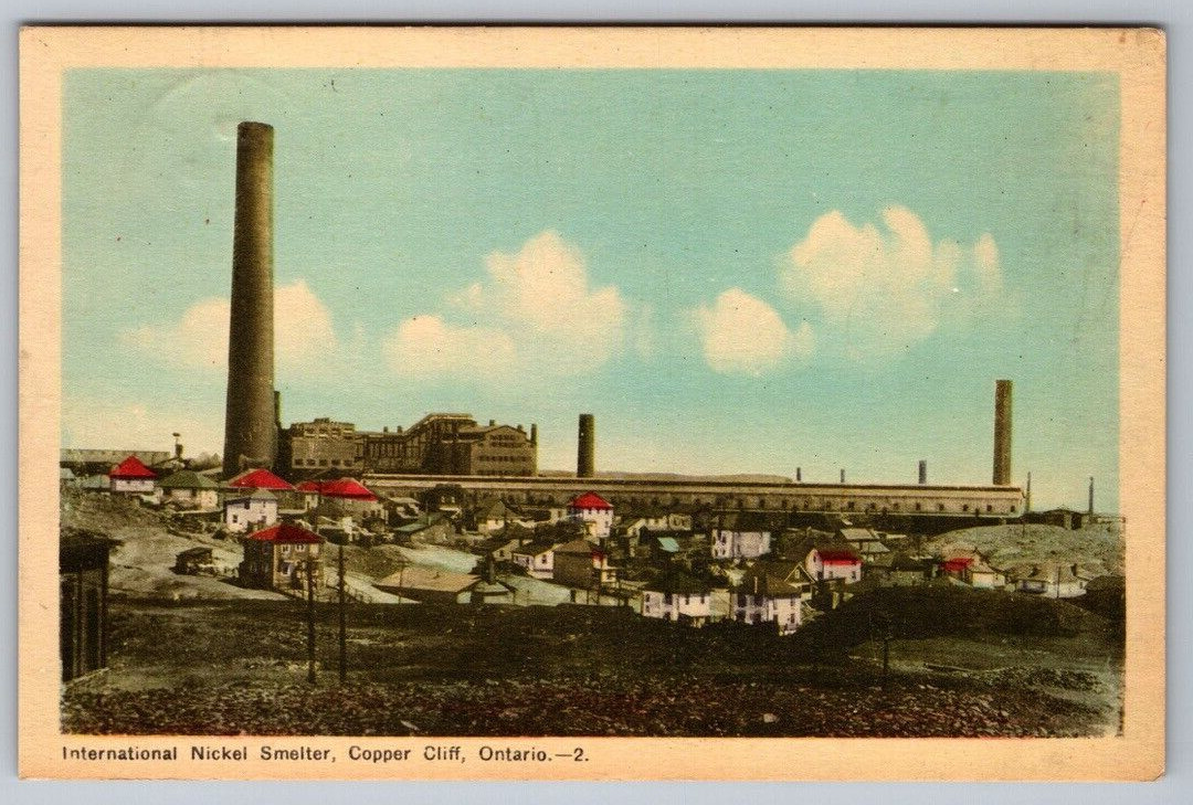 Copper Cliff Ontario International Nickel Smelter Posted 1948