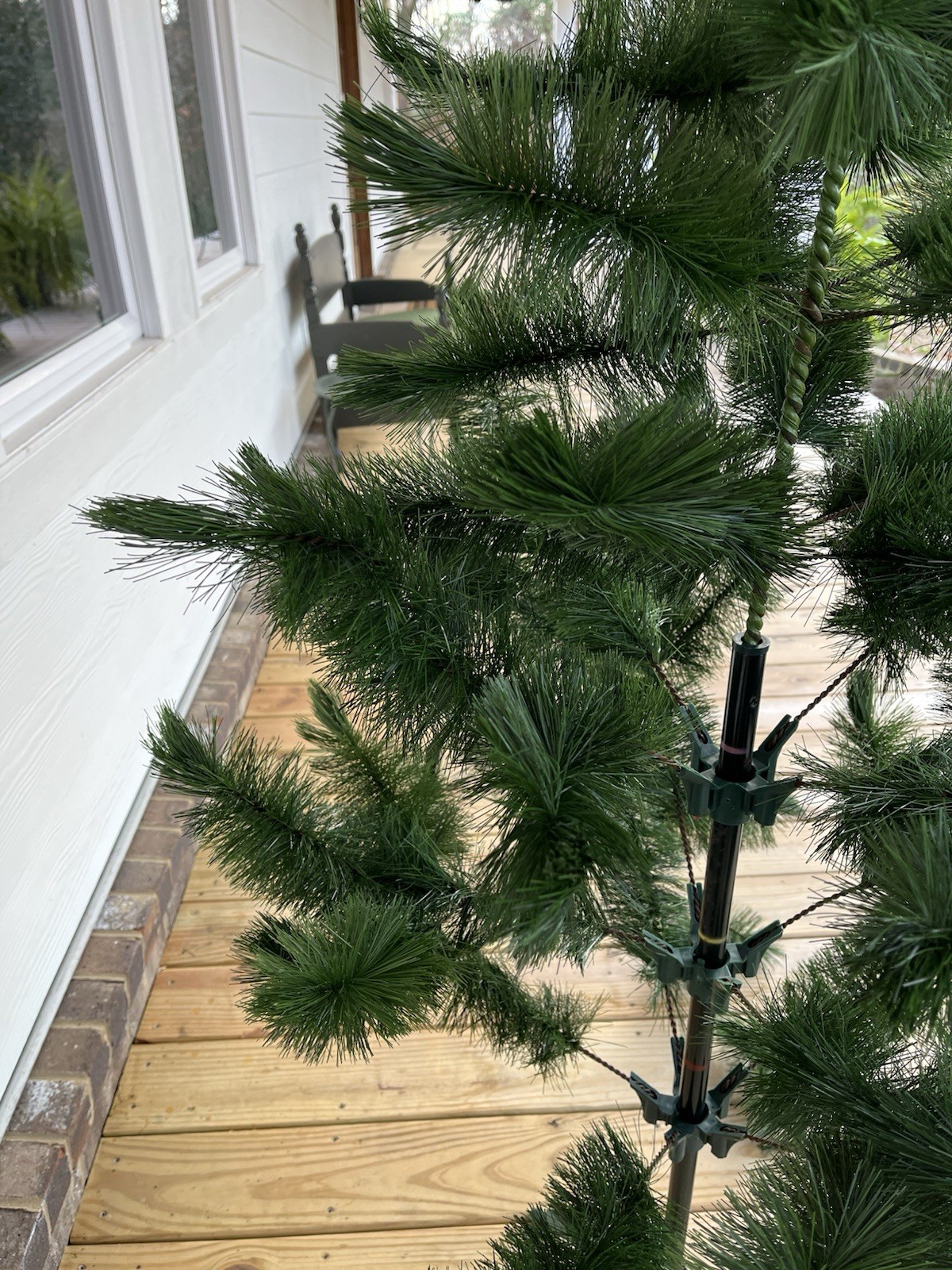 Vintage 1970s 6′ Scotch Pine Artificial Christmas American Tree Co Bottle Brush