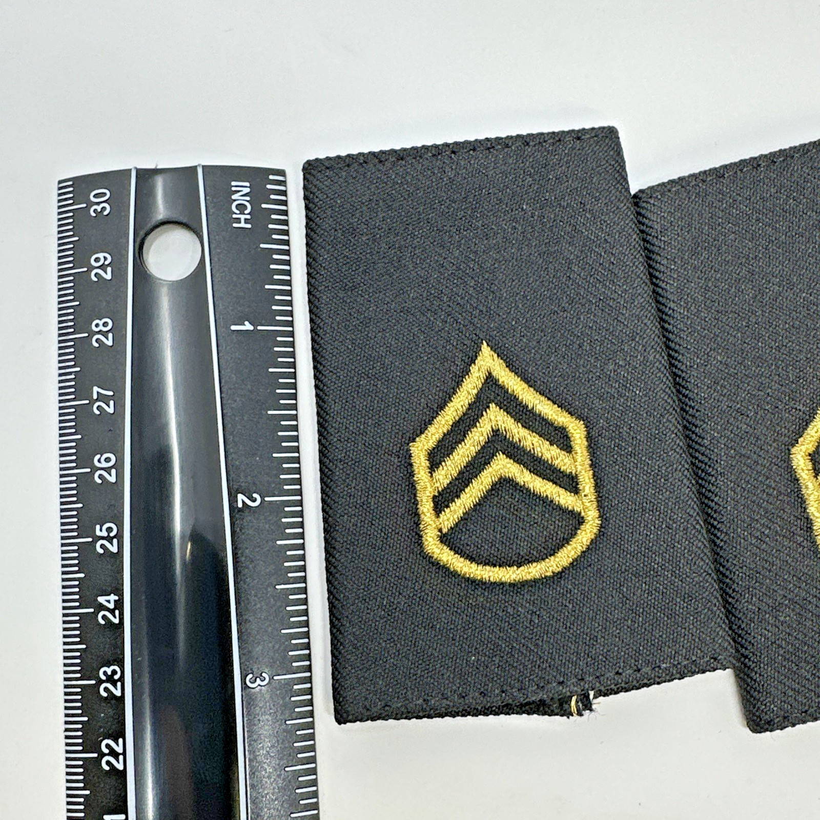 US Army Staff Sergeant E6 Epaulet Small Female Shoulder Marks Pair (NEW)