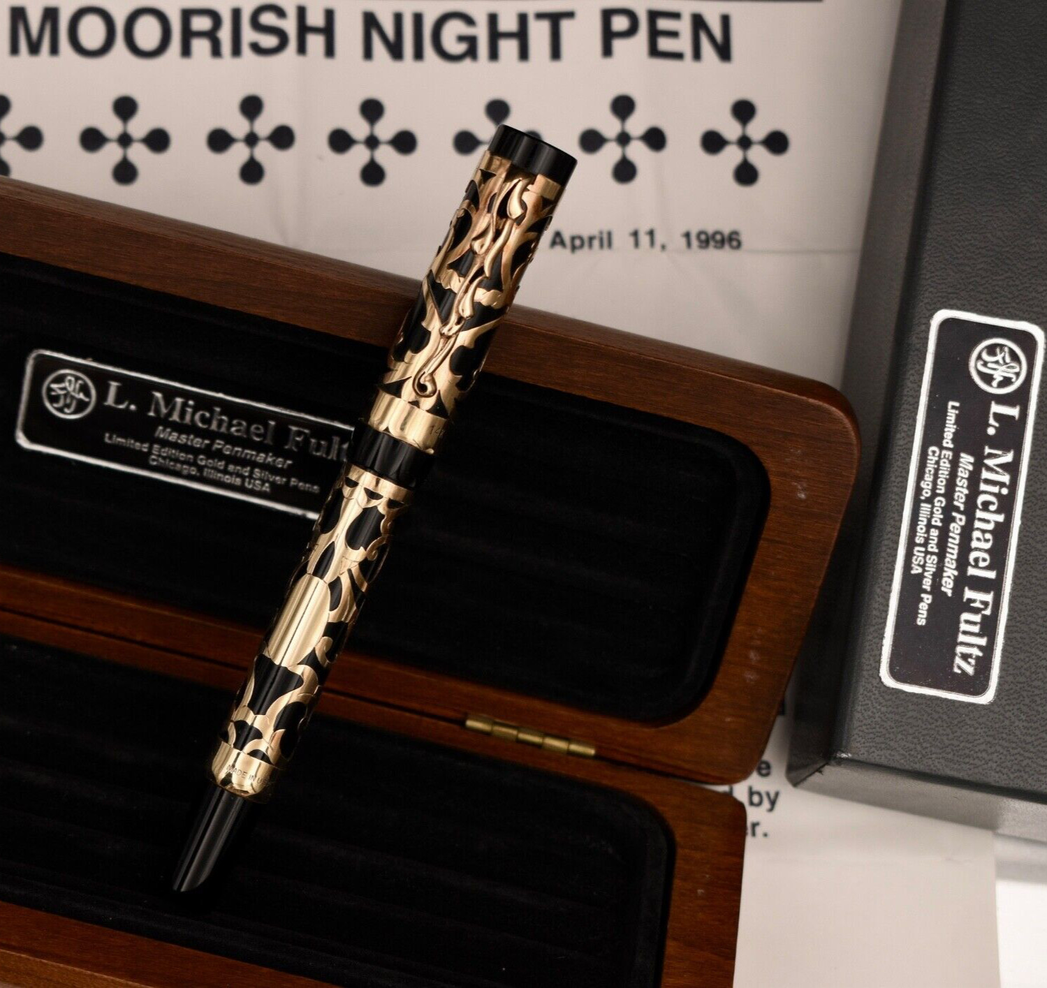 PARKER Duofold Moorish Night 14k Michael Fultz Limited Edition 88 Fountain Pen