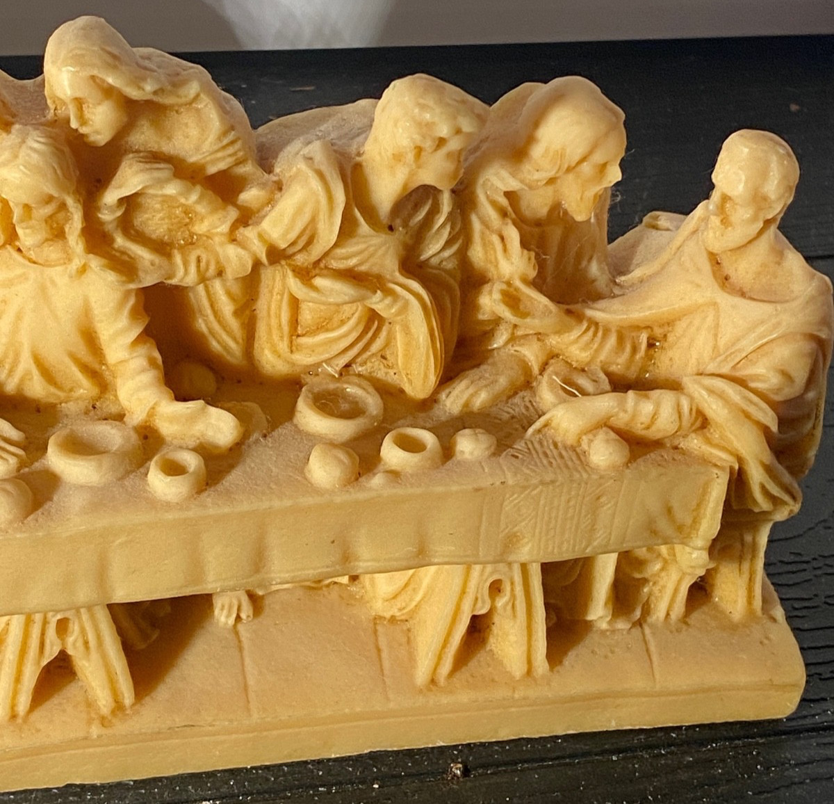 *** NUNS CONVENT LAST SUPPER RESIN STATUE 4.625″ X 12.375″