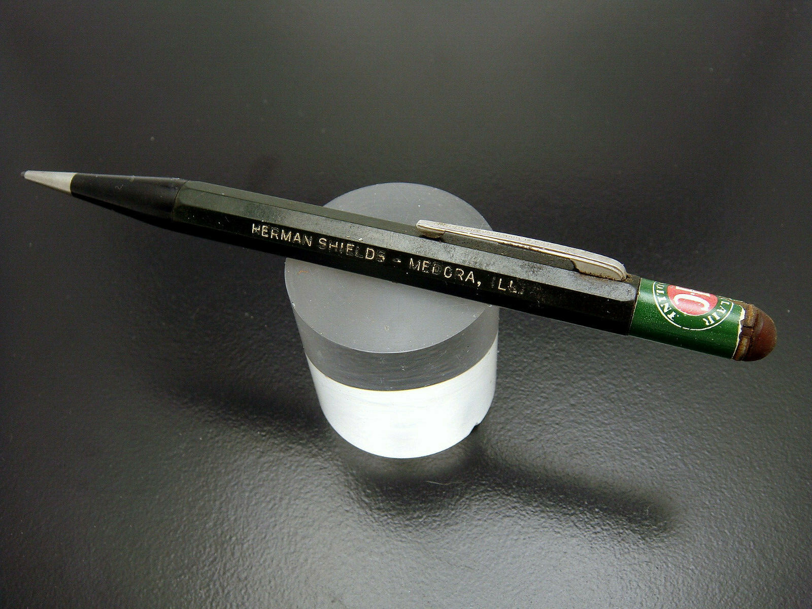 Vintage Sinclair Gasoline Dealer Station Advertising Mechanical Pencil Medora IL