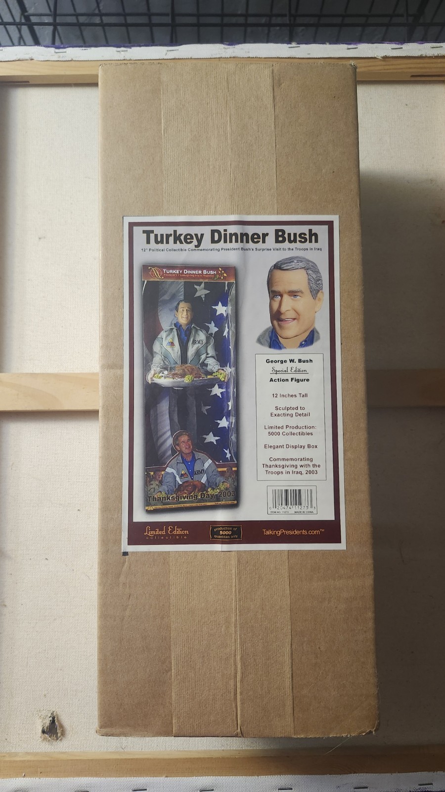 2003 Turkey Dinner Bush George W. Bush Special Edition Action Figure New Sealed