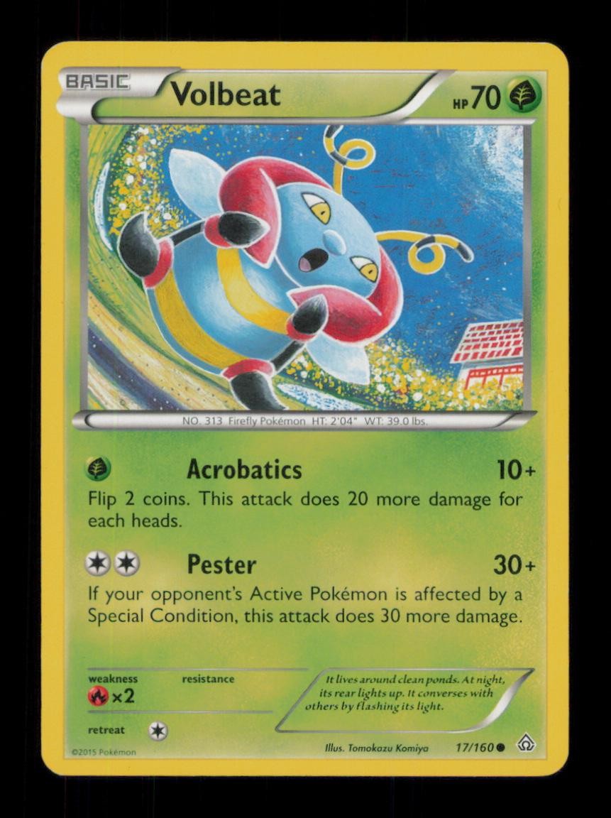VOLBEAT COMMON 17/160 LP POKEMON
