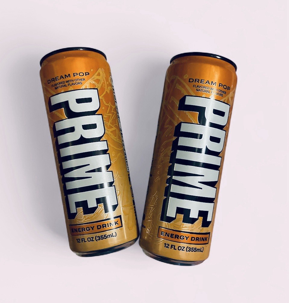 2x NEW Prime Dream Pop Energy Drink Naturally Flavored 200mg Logan Paul Vegan