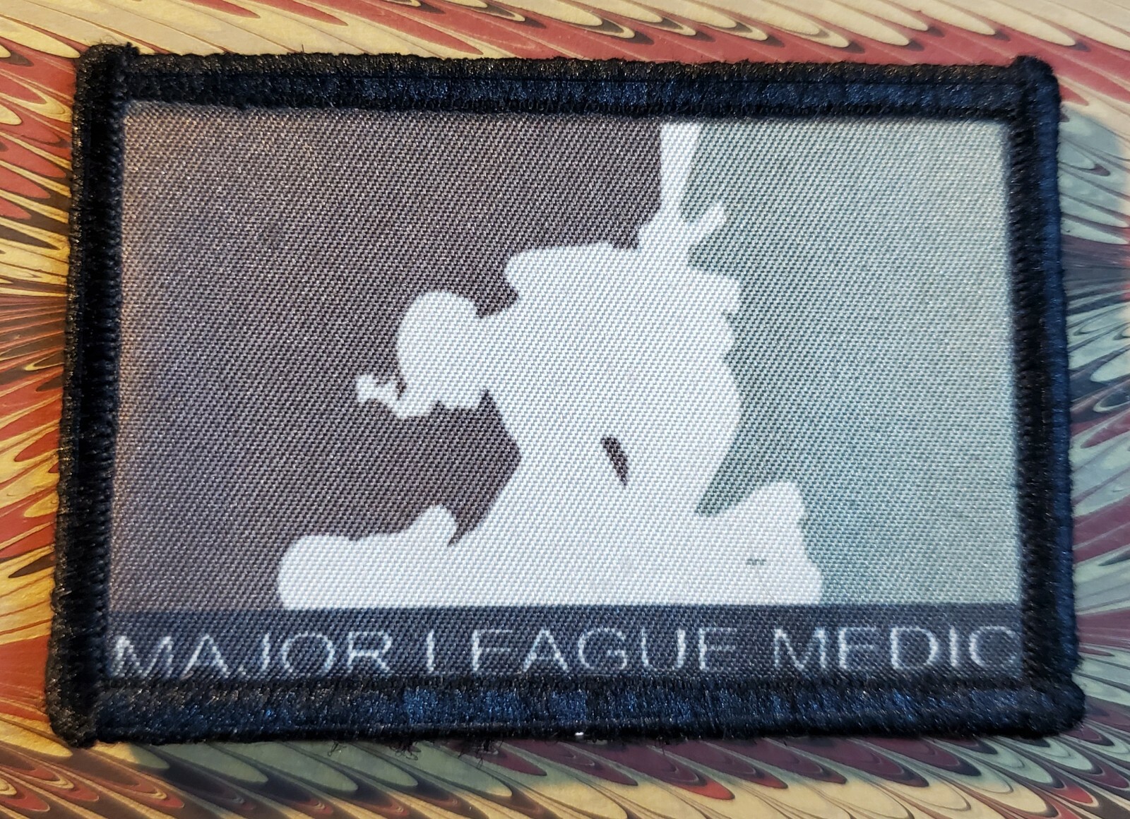 Subdued Major League Medic Morale Patch Tactical Military Army Hook Badge USA