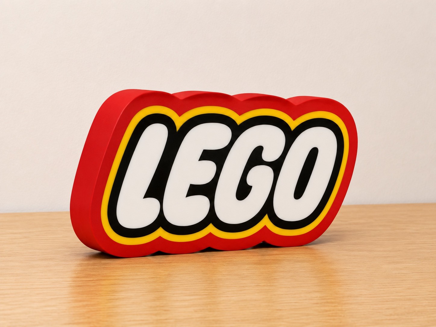 LEGO Logo LED Light Box USB Powered 3D Printed Desk Lamp Sign 9″ x 5 ” Inch