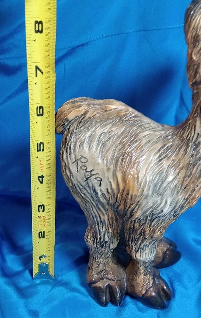John Raya LAMA Figurine Signed 2000 ON HEAL AND ON RUMP