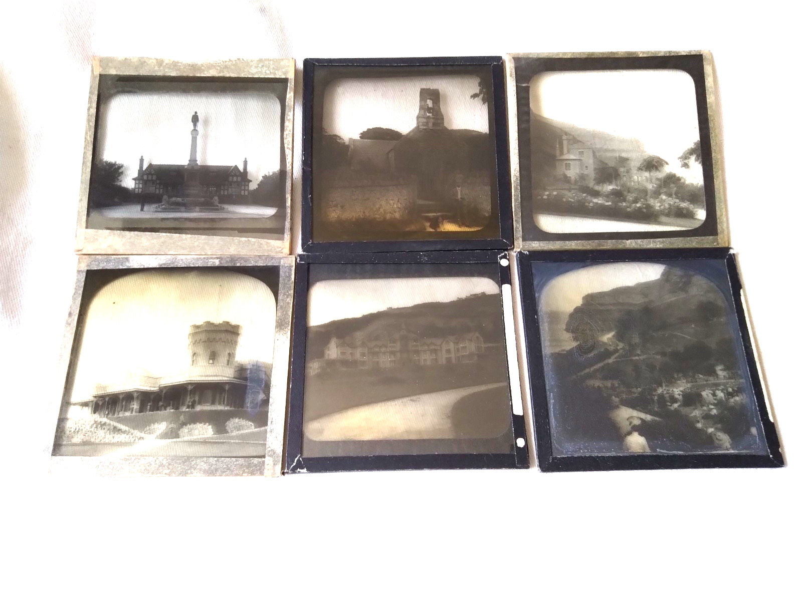 6 ANTIQUE, C.1900, MAGIC LANTERN SLIDES FROM LLANDUDNO INCLUDING GREAT ORME.