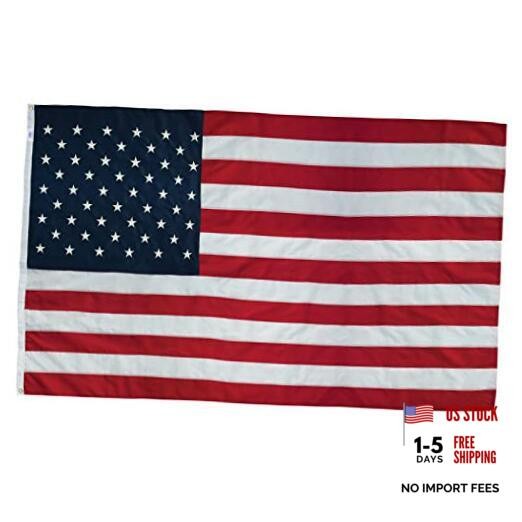 American Flag – 3’x5′ ft – 100% Made in the USA – Perma-Nyl Sewn 5ft x 8ft