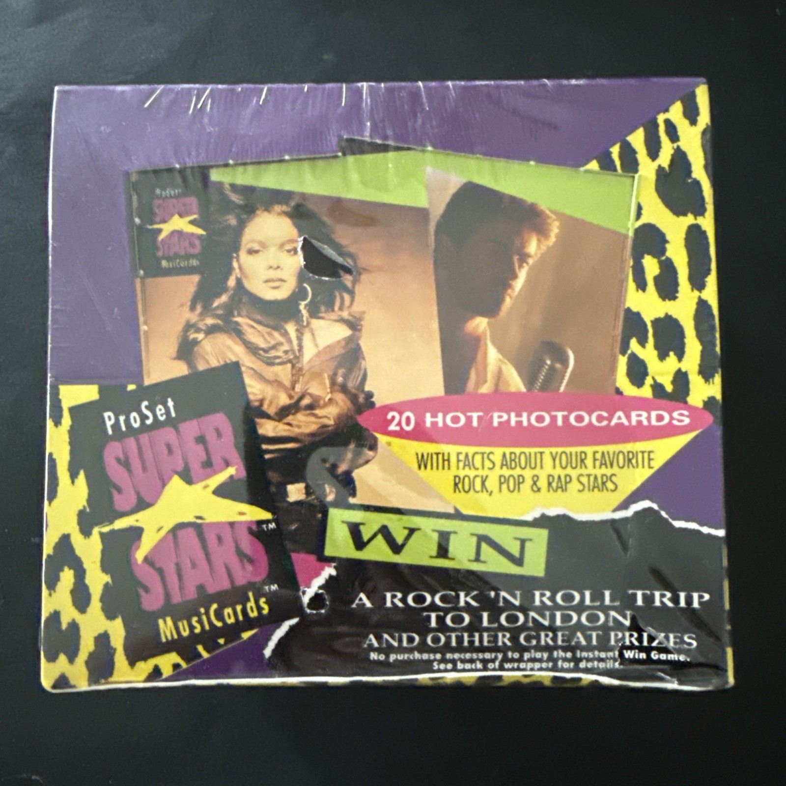 1991 Pro Set Super Stars MusiCards Factory Sealed 36 Pack Box