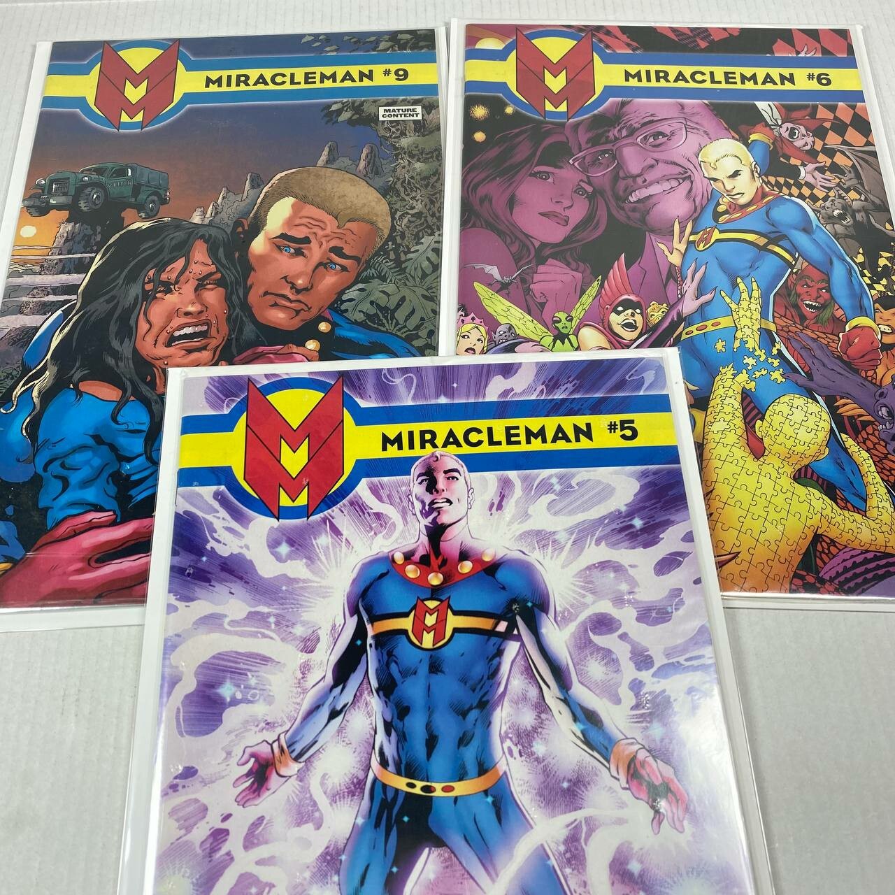 Miracleman (2nd Series) #5, #6, #9 (in bag) Bundle Set Lot Marvel Alan Moore NM