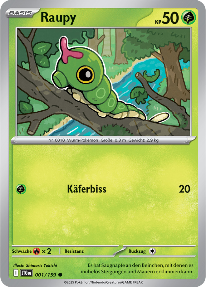 Pokemon Travel Companions JTG DE Single Cards Without Holo Near Mint In Sleeve
