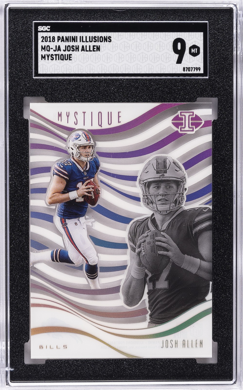 2018 PANINI ILLUSIONS MYSTIQUE MQ-JA JOSH ALLEN SGC 9