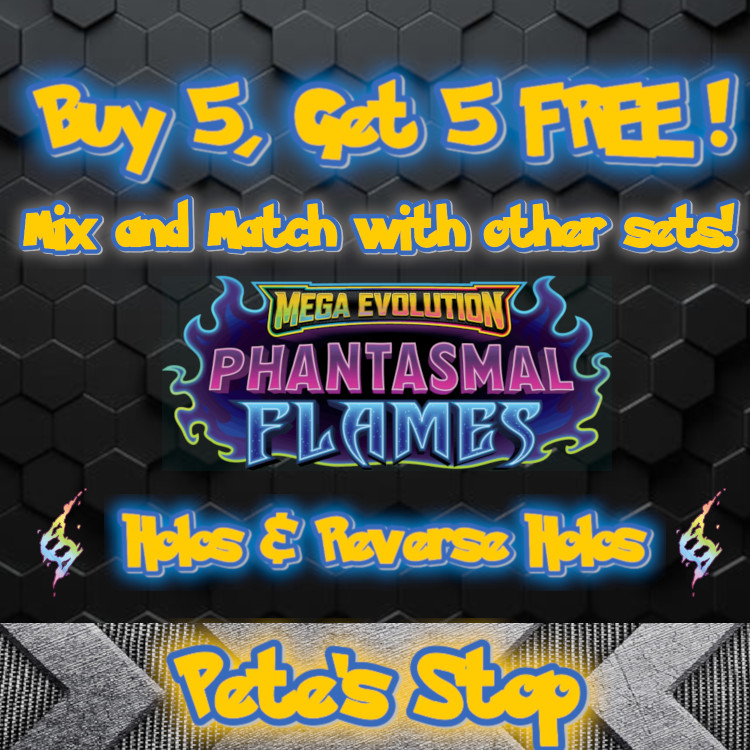 Pokemon Cards – Mega Evolution: Phantasmal Flames Holos & Reverse Holos – TCG