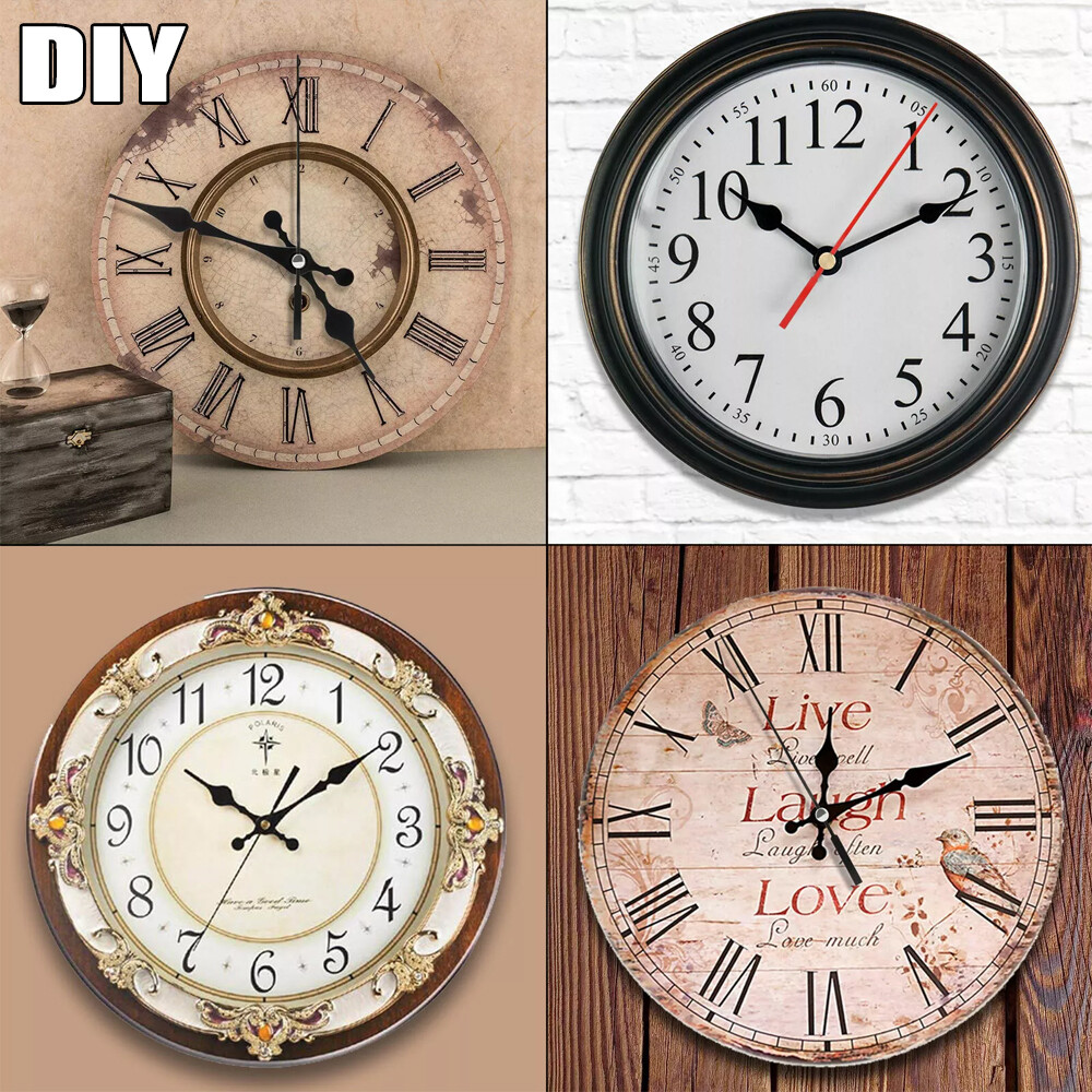 DIY Wall Clock Movement Mechanism Battery Operated Repair Replacement Parts Kit