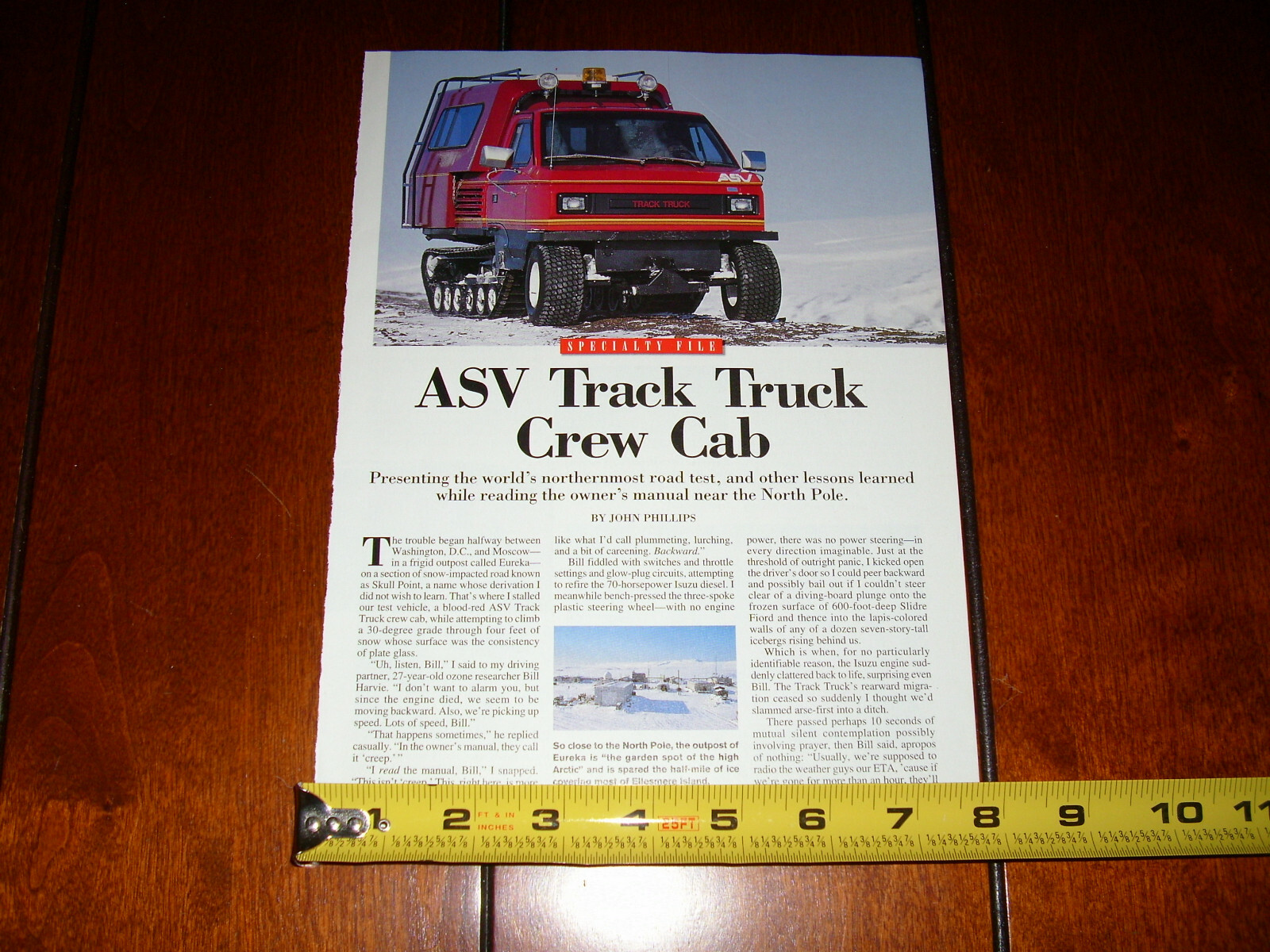 ASV TRACK TRUCK – ORIGINAL 1999 ARTICLE
