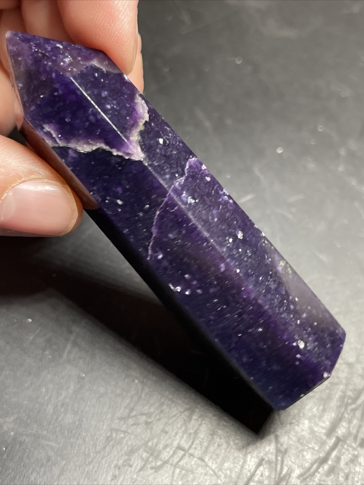 Lepidolite Tower Point 3.23in 73g