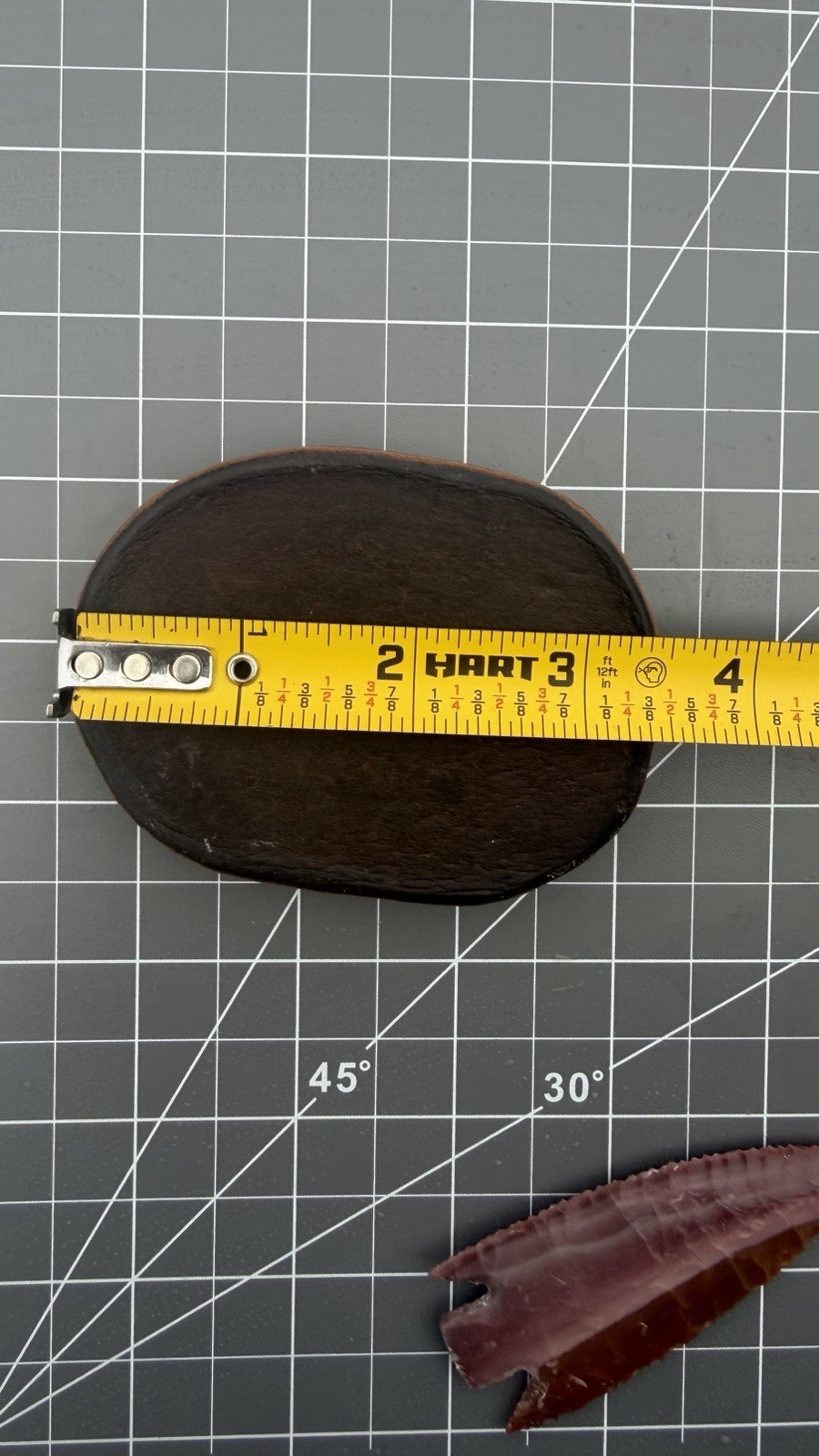 Flint Knapping tool Thick Heavy Duty Leather Hand Pad Made In USA