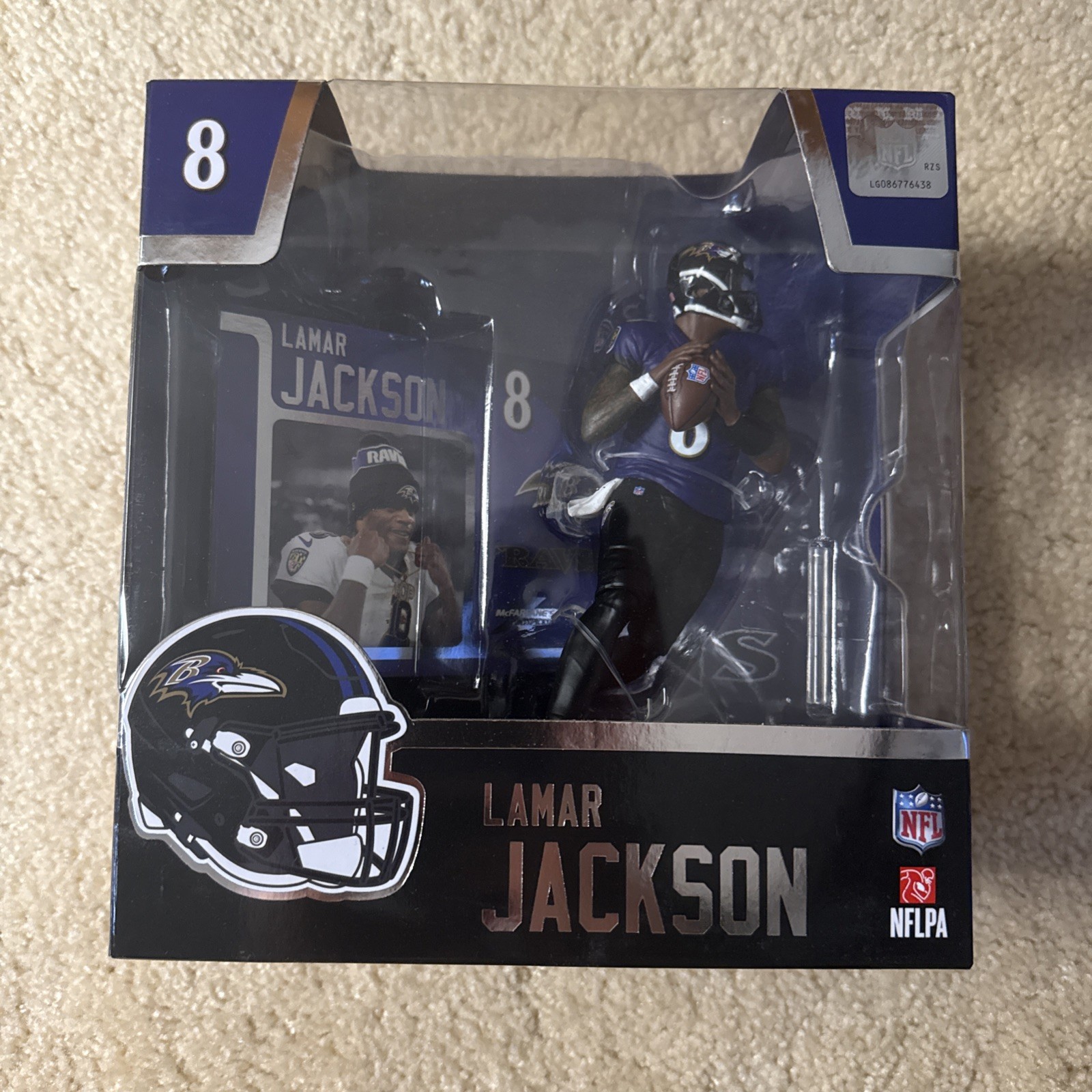 Lamar Jackson (Baltimore Ravens) (Purple/Black) NFL 7″ Figure McFarlane